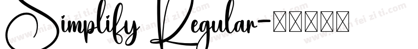 Simplify Regular字体转换